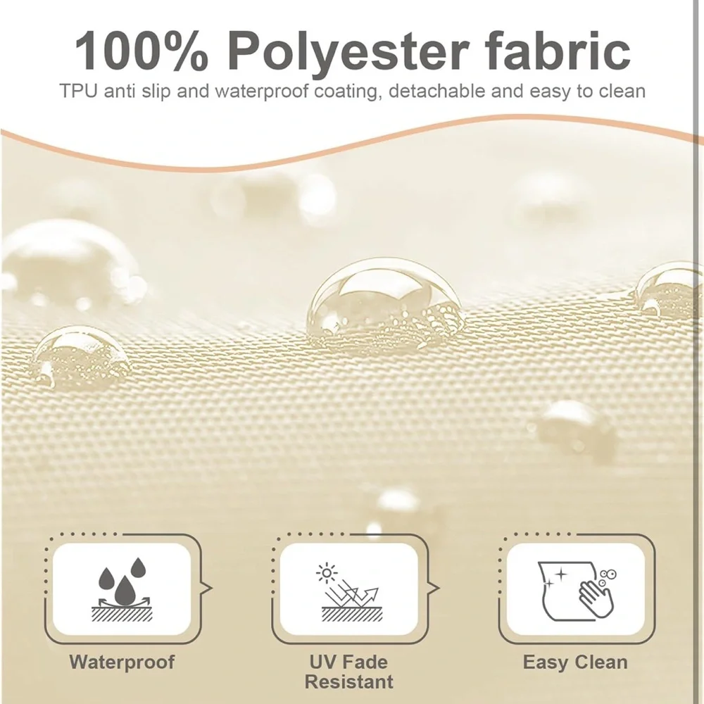 New Outdoor Removable Replaceable Cushion Covers 17x16x2 Set of 4